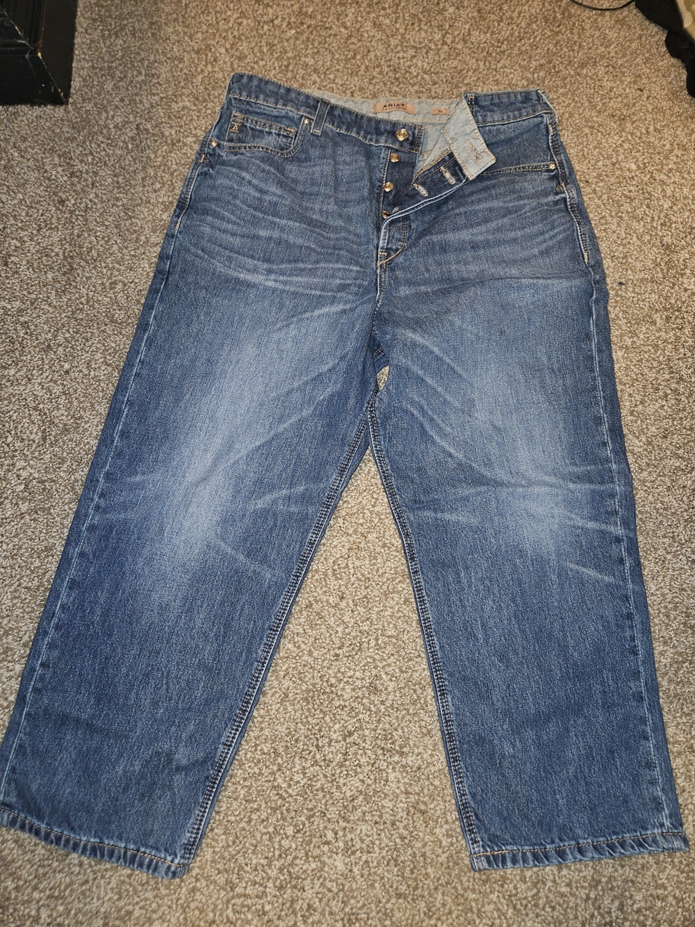 Ariat Women's Straight-Leg Denim Jeans in Medium Blue